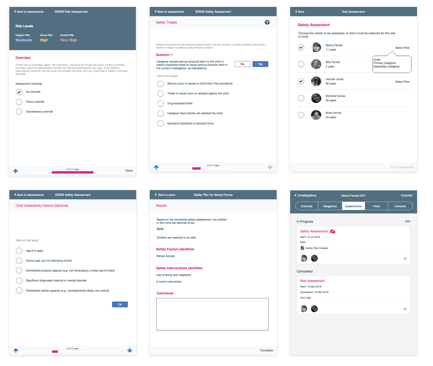 Wireframes phase